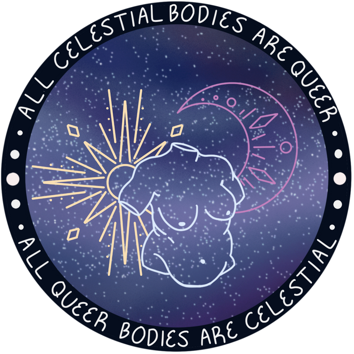 All Celestial Bodies Are Queer sticker