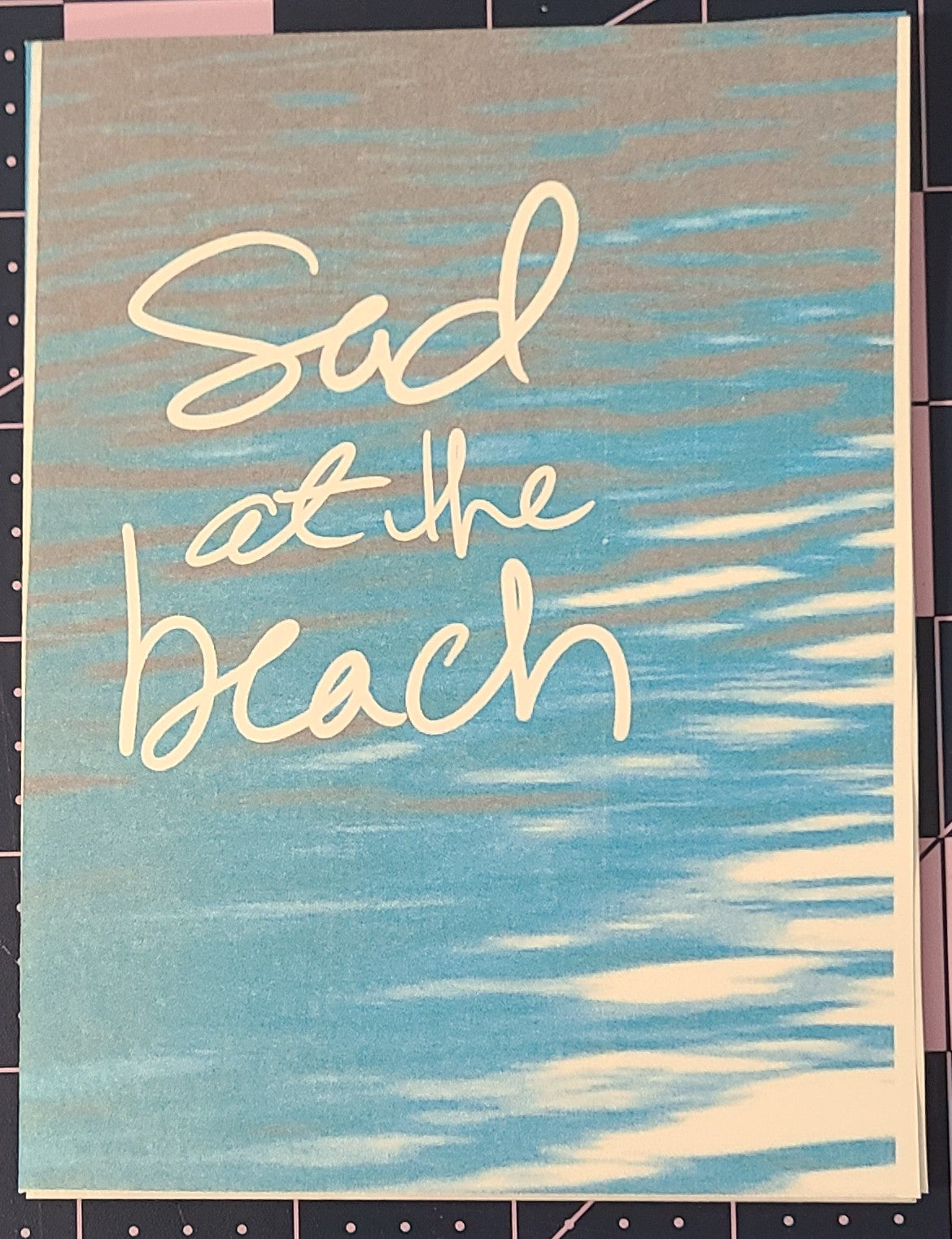 sad at the beach